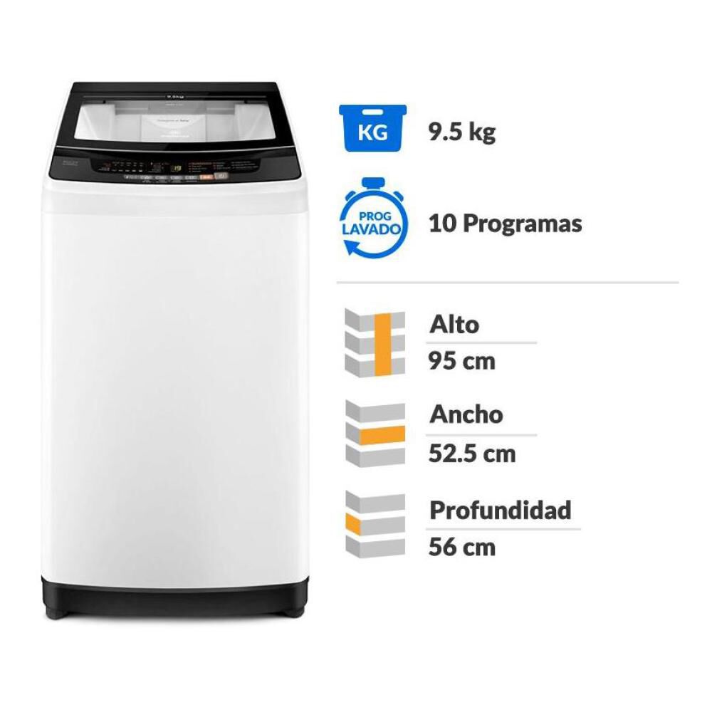 Lavadora Mademsa 9.5 BZG / 9.5 Kg image number 1.0